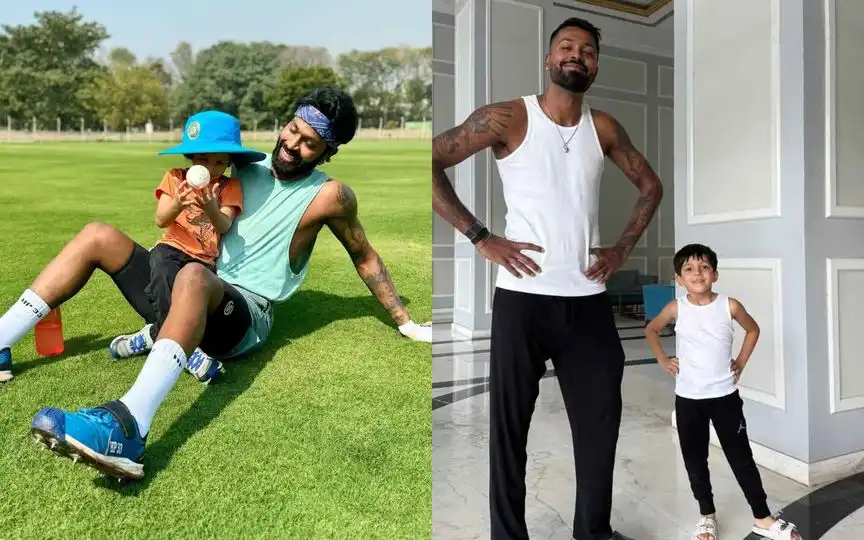 Hardik Pandya Son, Agastya Pandya (Source:@doncricket_,x.com)