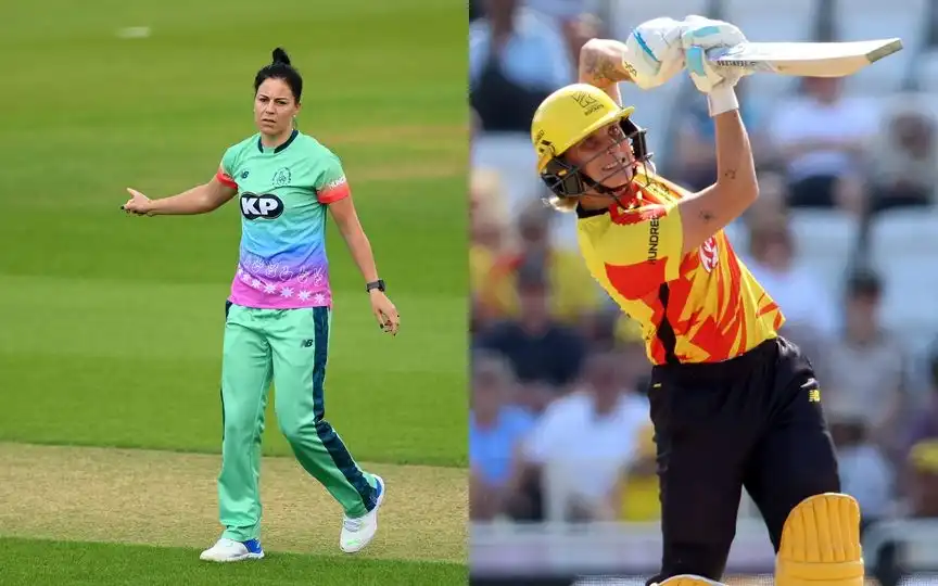 Marizanne Kapp and Ashleigh Gardner (Source: @kappie777, @TrentBridge/X.com)