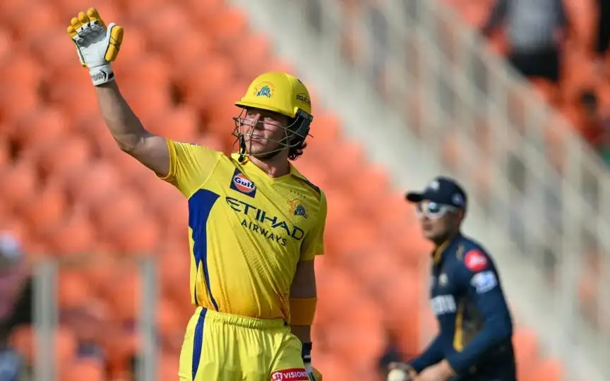 Dewald Brevis For CSK [Source: AFP Media]