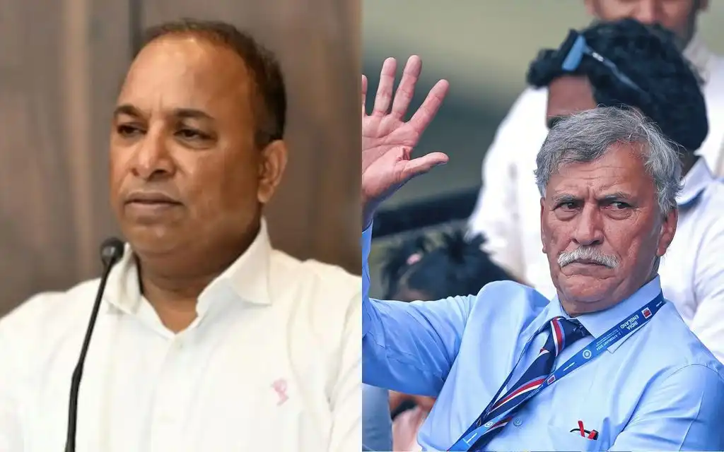Devajit Saikia and Roger Binny (Source:@ImTanujSingh,x.com)