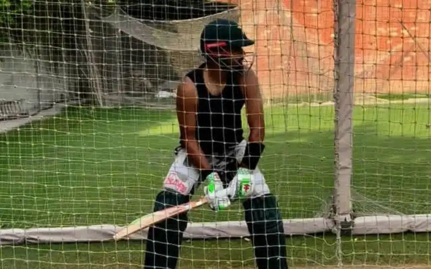 Babar Azam In Nets (Source: @MmaCraze0/x.com)