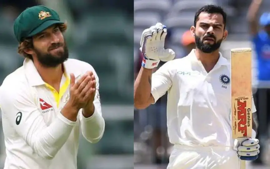 Joe Burns and Virat Kohli [Source: @Cric_records45, @ImTanujSingh/x]