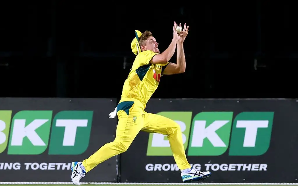 Cameron Green took 4 catches [Source: AFP]