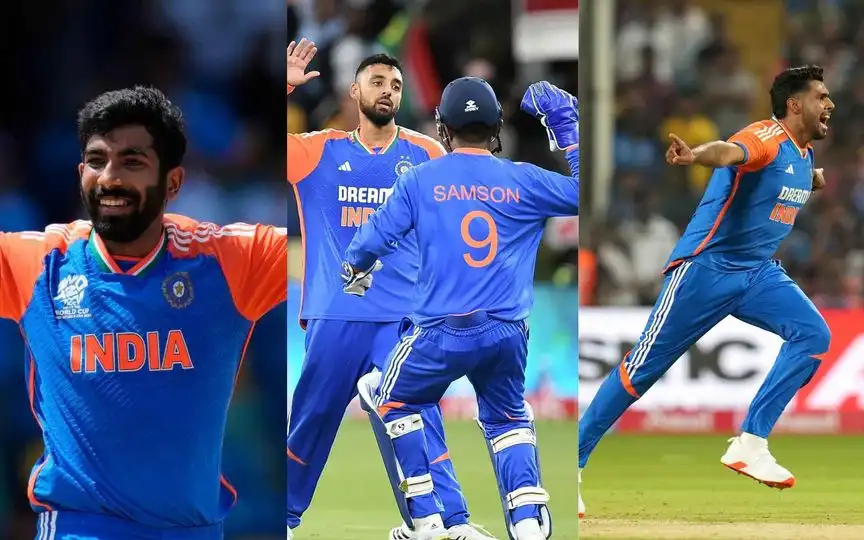 Jasprit Bumrah, Varun Chakaravarthy and Harshit Rana (Source:@KKR_Xtra,BCCI,ImTanujSingh, X.com)