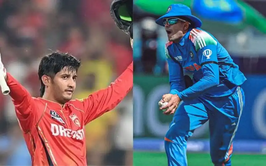 Priyansh Arya and Shubman Gill [Source: @gillhypebot/X.com]