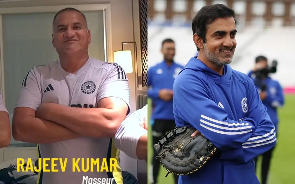 Team India part ways with long-serving masseur [Source: @StarcKKR, @BCCI/X.com]