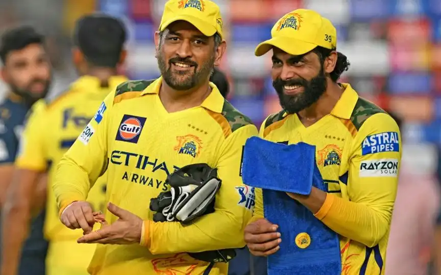 MS Dhoni and Jaddu for CSK - (Source :AFP)