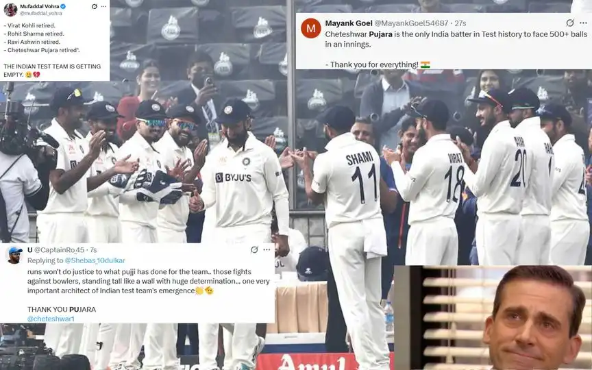 "End Of An Era": Fans Get Emotional As Pujara Follows Steps Of Kohli And Rohit