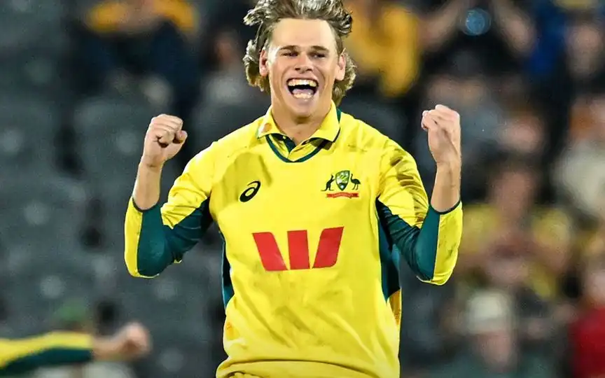 कूपर कोनोली विकेट का जश्न मनाते हुए [स्रोत: @cricketcomau/x]