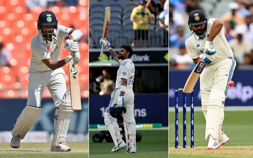Kohli vs Pujara vs Rohit [Source: AFP Photo]
