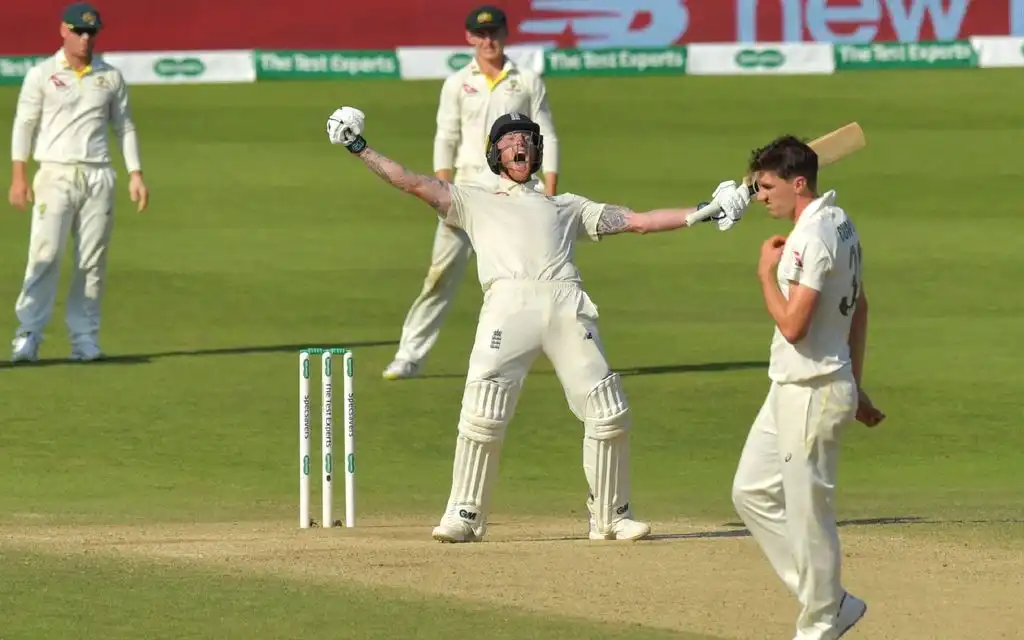 Ben Stokes after the massive win in Leeds [Source: @SirJadeja/X.com]
