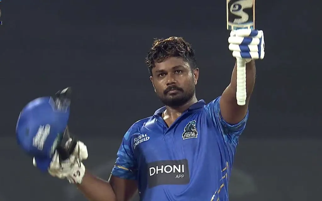 Sanju Samson lit up the night with his blistering 121 off 51 balls [Source: @CricCrazyJohns/X.com]