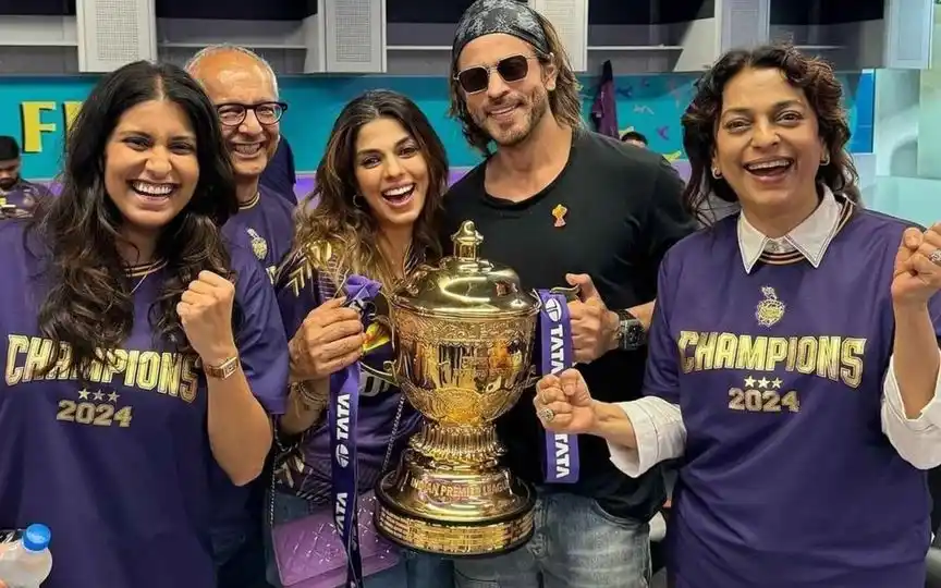 Kolkata Knight Riders Owner - Shah Rukh Khan (Source:@KnightsVibe,x.com)
