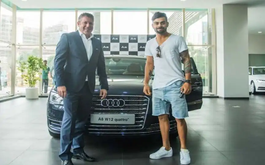 Virat Kohli's Audi A8L W12 Quattro (Source:@alpha_X22,x.com)