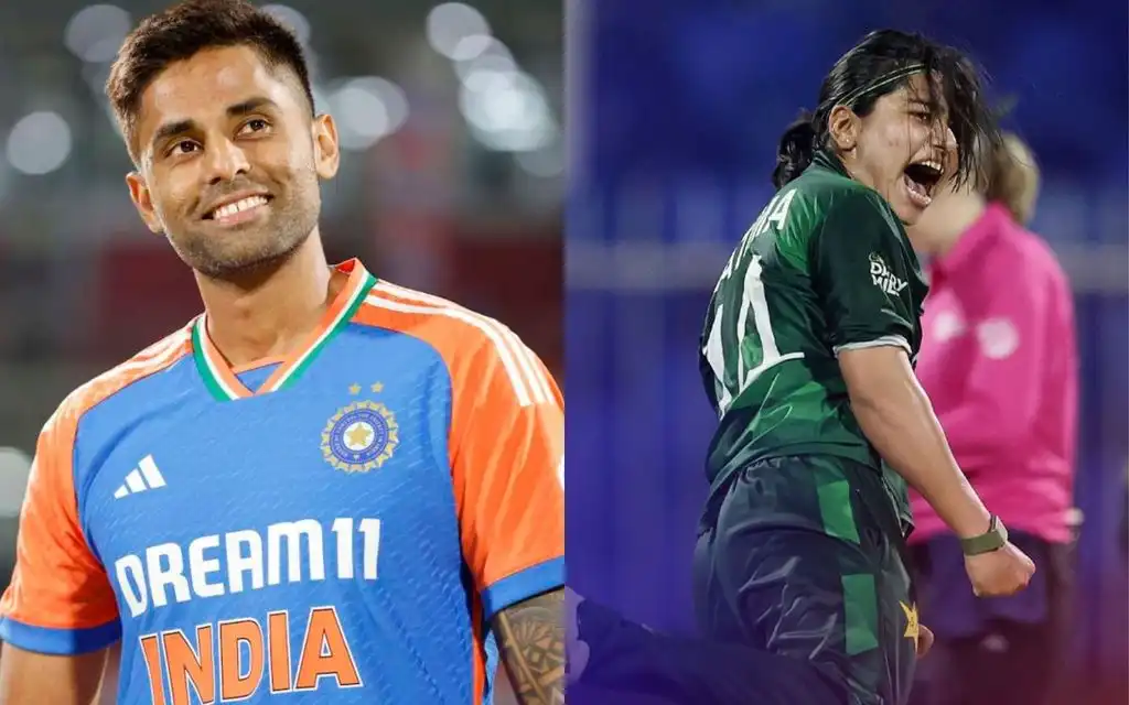 Indian team jersey and Pakistan Women squad [Source: @CricCrazyJohns, @ICC/x]