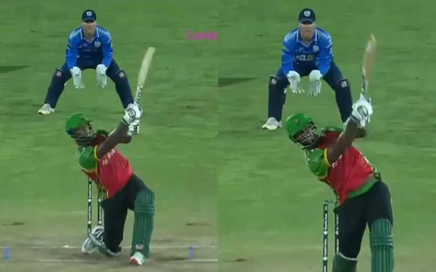 Romario Shepherd hits 73 off 34 balls [Source: @mufaddal_vohra/X.com]