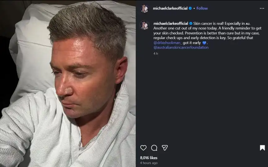 Clarke's post on Instagram [Source: @michaelclarkeofficial/Instagram.com]