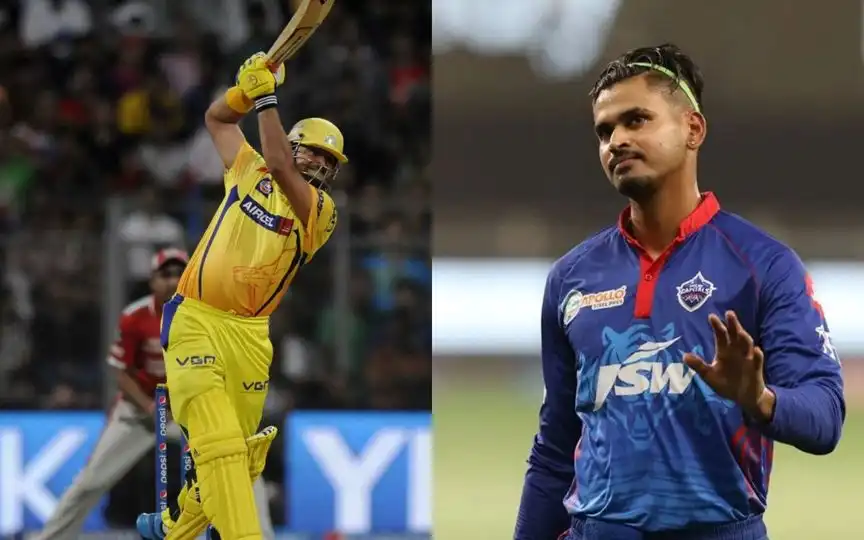 Suresh Raina and Shreyas Iyer [Source: @Sportskeeda, @Raina_Memes_/x.com]