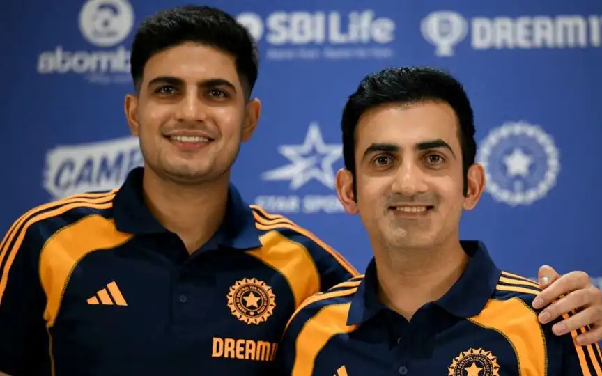 Shubman Gill and Gautam Gambhir [Source: AFP Media]