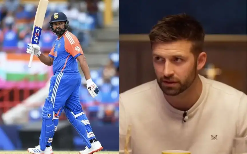 Mark Wood Opens Up On Rohit Sharma (Source:@shana45__/X.com)
