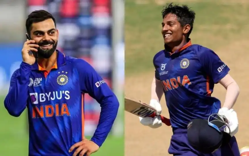 यश ढुल ने कहा कि उन्होंने कोहली को फोन किया [स्रोत: @FCteamIndia/X.com]