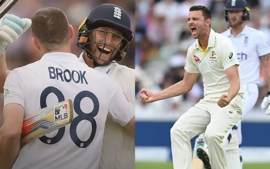 Josh Hazlewood shares his take on England's batting power [Source: @abcsport, @ICC/X.com]