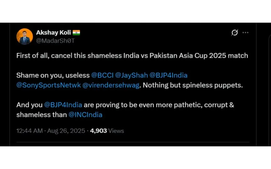 Fan's Tweet (Source: @MadarSh0T/x.com)