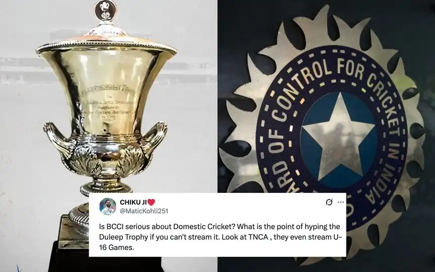 "Awful, Pathetic, Joke": Fans Lash Out At BCCI For Not Live Streaming Duleep Trophy 2025