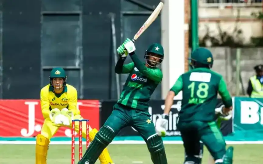 Fakhar Zaman playing against Australia [Source: @bunny_mahmullah/X.com]