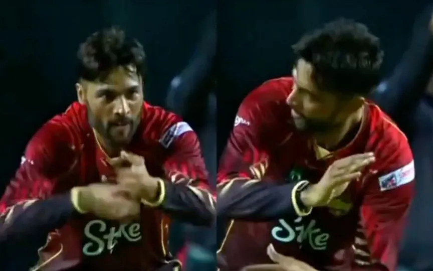 Mohammad Amir joins viral social media trend [Source: @itx_me_muneeb/X.com]