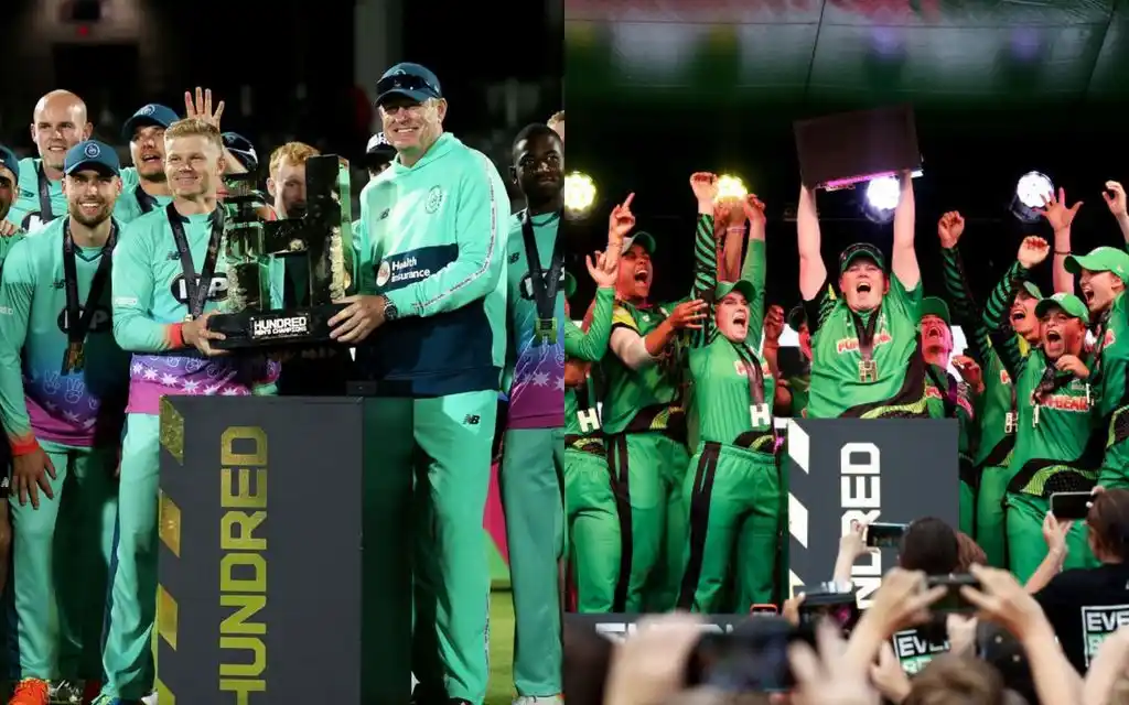 Oval Invincibles and Southern Brave Women (Source: @thehundred/X.com)