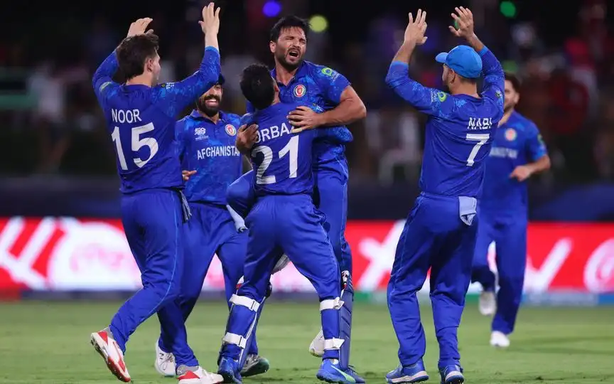 Afghanistan defeated Australia in 2024 T20 World Cup [Source: @CricCrazyJohns/X]