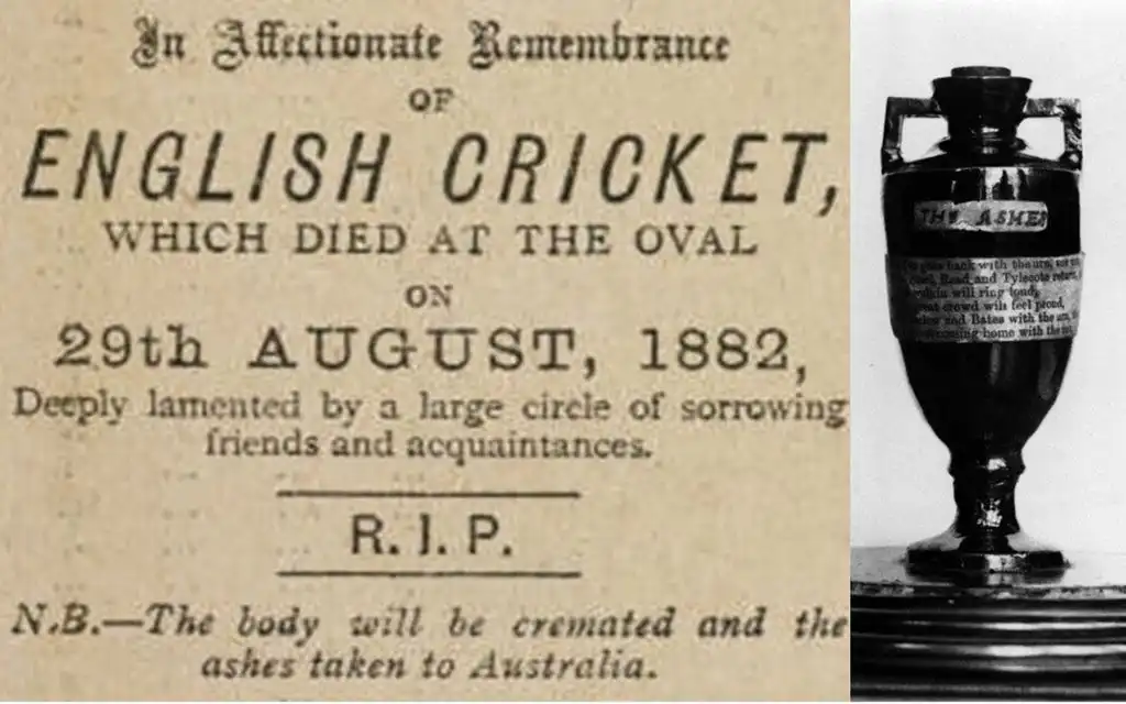 The Ashes was born in 1882 [Source: @NorthStandGang/x.com]