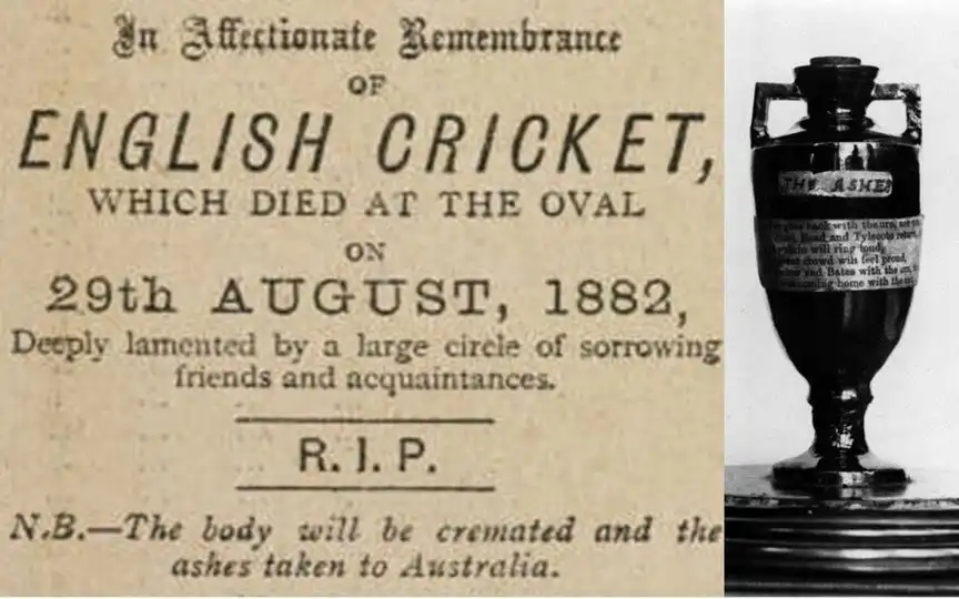 The Ashes was born in 1882 [Source: @NorthStandGang/x.com]