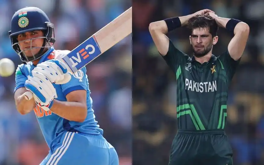 Shubman Gill and Shaheen Afridi [Source: @CricCrazyJohns/x.com]