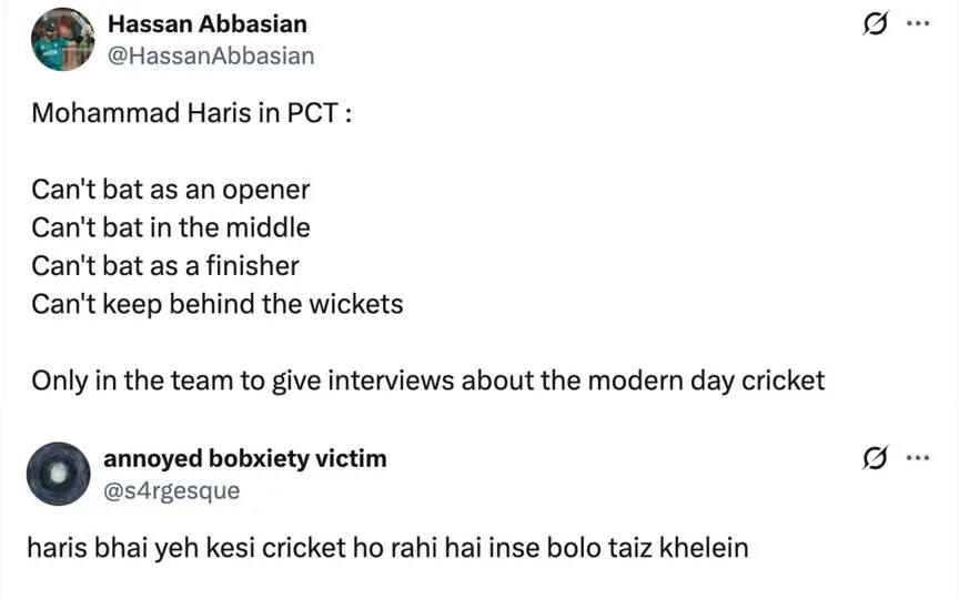 Fan tweets [Source: @HassanAbbasian, @s4rgesque/X.com]