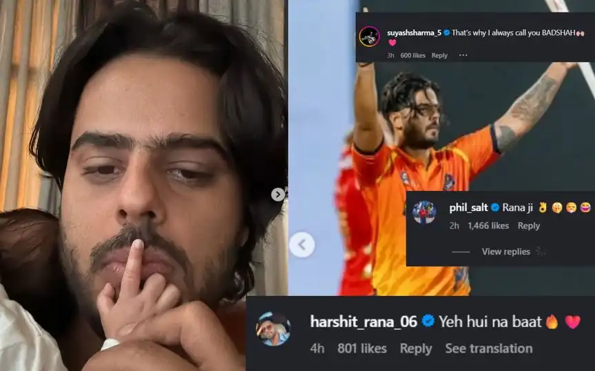 Nitish Rana's Instagram post [Source: @nitishrana_official/X.com]