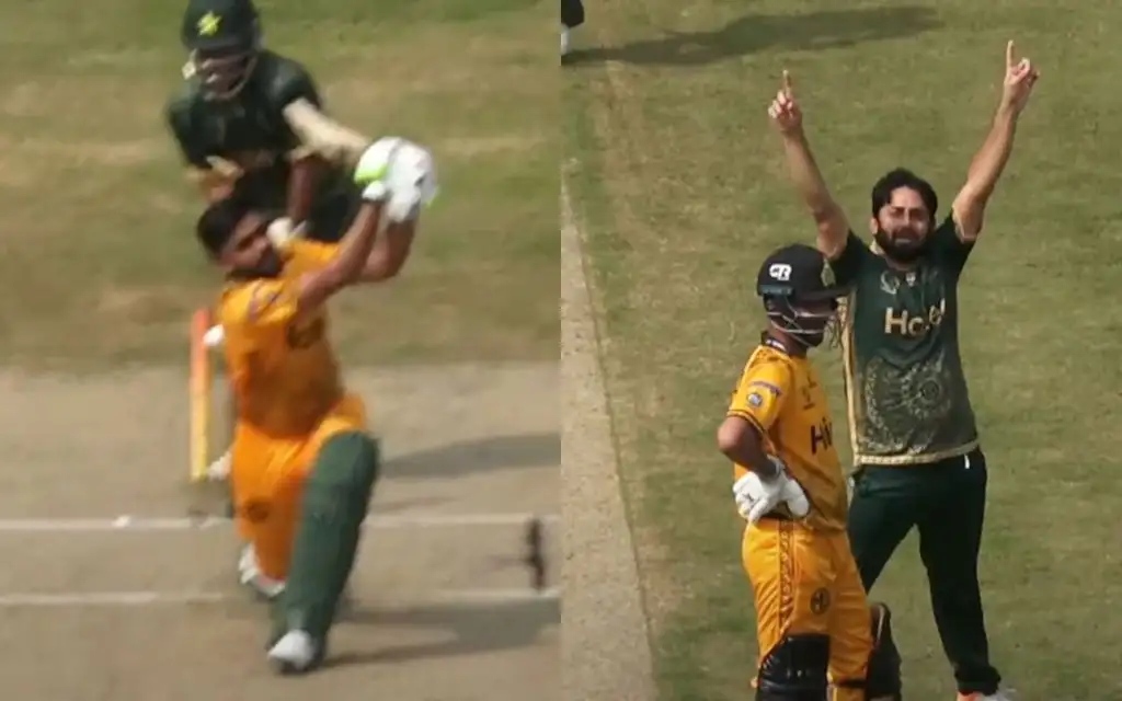 Babar Azam bowled by Saeed Ajmal [Source: Zalmi TV/YouTube.com]