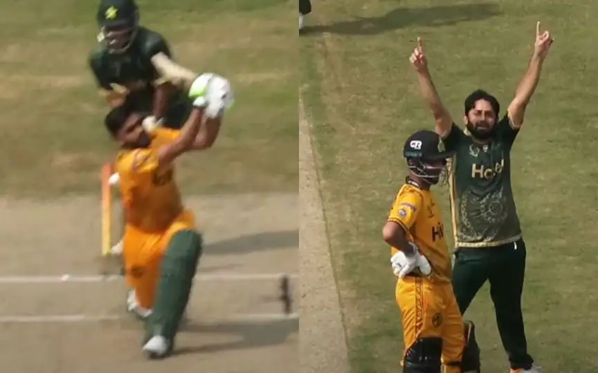 Babar Azam bowled by Saeed Ajmal [Source: Zalmi TV/YouTube.com]