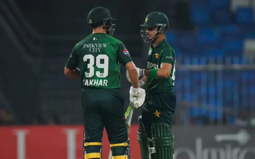 Fakhar Zaman and Saim Ayub [Source: @HuzaifaKhan021/X.com]