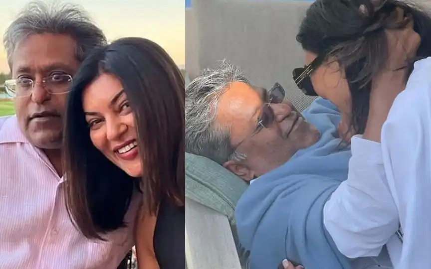 Lalit Modi and Sushmita Sen together [Source: @aman_pandaa/X.com]