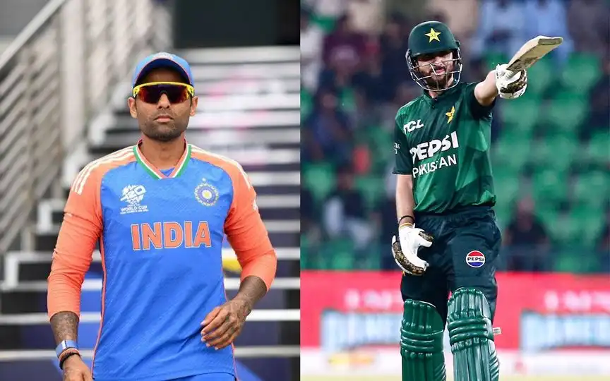 Suryakumar Yadav and Salman Ali Agha (Source:@DoctorofCricket/X.com)