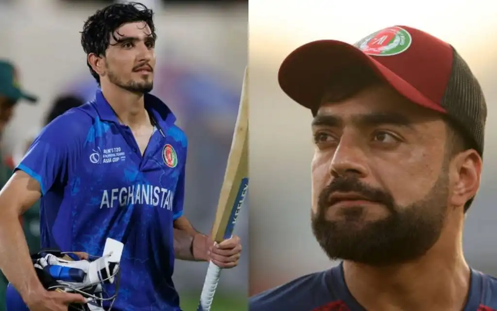 Sediqullah Atal and Rashid Khan (Source:@acb_190/X.com)