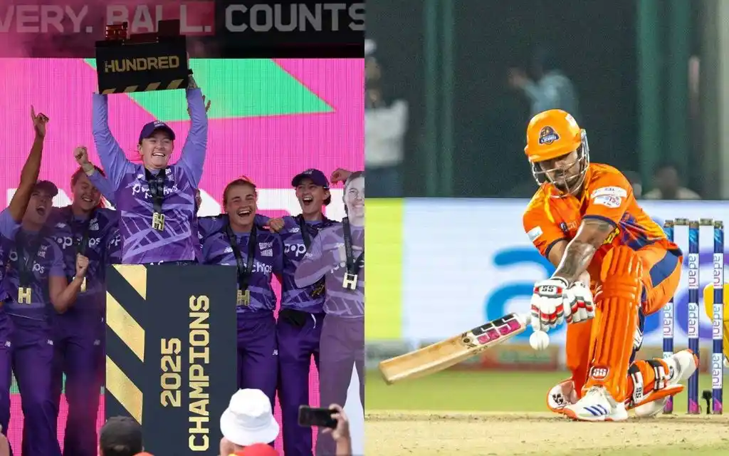 Northern Superchargers Women and Nitish Rana (Source: @thehundred, @DelhiPLT20/X.com)
