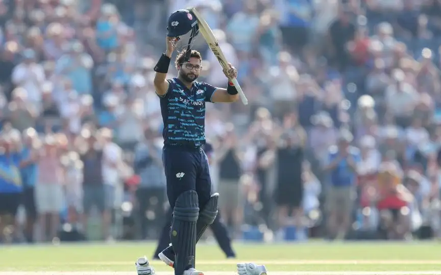 Imam-ul-Haq scored a brilliant hundred [Source: @YorkshireCCC/x.com]