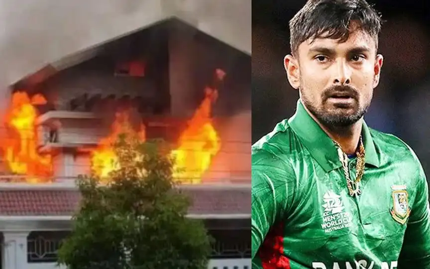 Litton Das' house was falsely rumoured to have been set on fire [Source: @mumtaza_mubair/X.com]