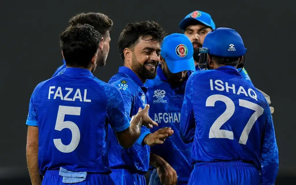Rashid Khan celebrating a wicket [Source: AFP Photos]