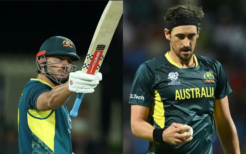 Marcus Stoinis and Mitchell Starc [Source: @CricCrazyJohns/X.com]