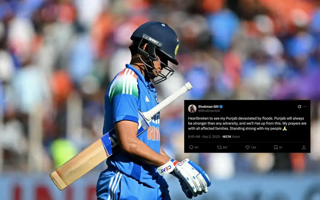 Shubman Gill Pens Emotional Note [Source: AFP]