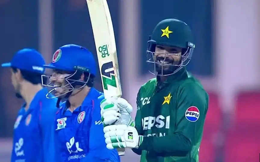 Haris Rauf Batting (Source: @CallMeSheri1_/X.com)